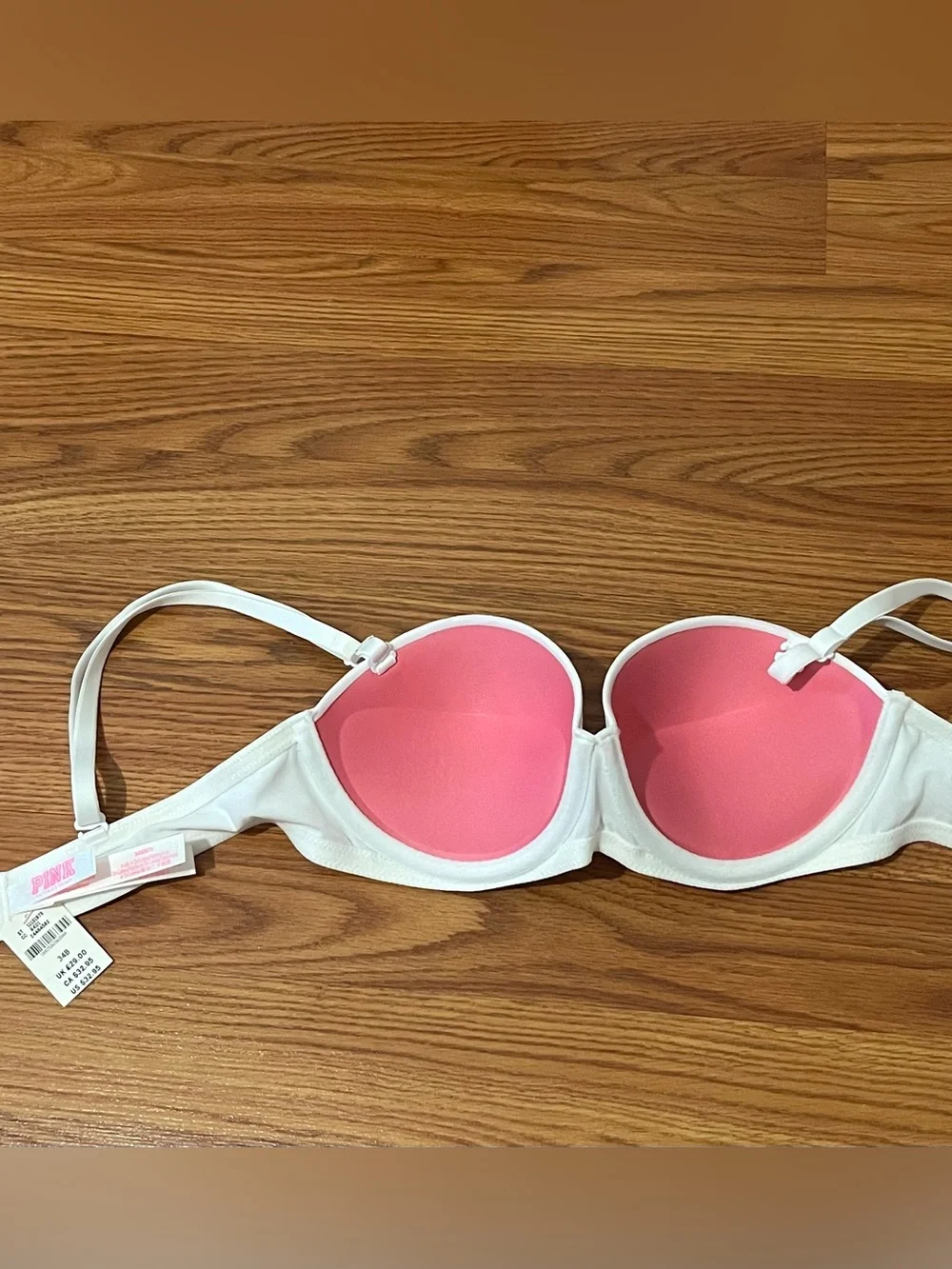 NWT VS Pink Multi-way Push up bra